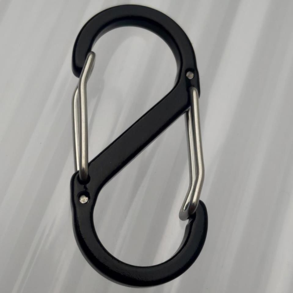 Móc Khoá S 2 Đầu Nhôm Thông Minh SIêu Nhẹ - Khoá Chắc CHắn - Hàng Gủi Ngay