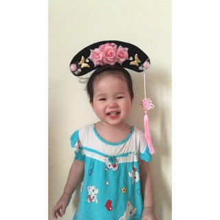 Bờm tóc, phụ kiện cho bé, bờm tóc công chúa phong cách cổ trang