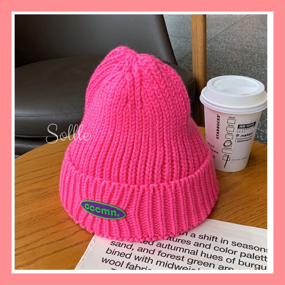 Mũ nón len beanie nam nữ trơn nhiều màu phong cách hip hop Hàn Quốc Sollle M01N