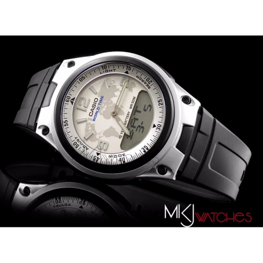 Đồng hồ nam dây nhựa Casio chính hãng Anh Khuê AW-80-7A2VDF