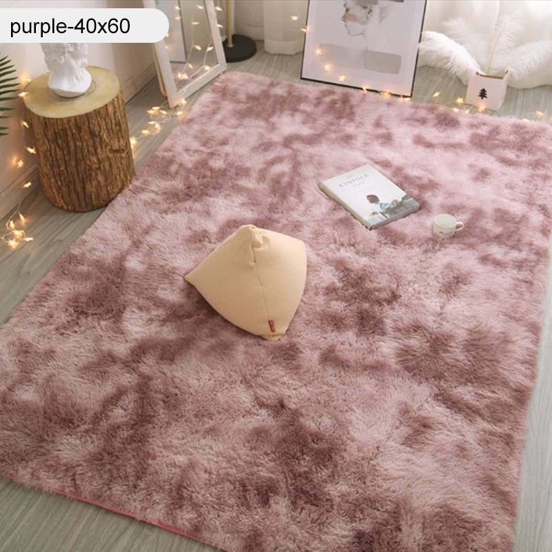 Thảm lông NAFENA 40cm x 60cm mềm mại nhiều màu sắc phong cách Bắc Âu trang trí phòng ngủ/ phòng khách