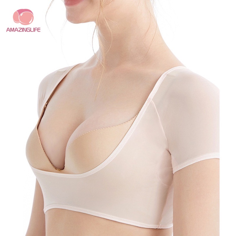 [Amazinglife] Áo Sát Nách Lưới Thoáng Khí Thấm Hút Mồ Hôi Nhanh Khô Vô Hình Có Đệm Chống Mồ Hôi Có