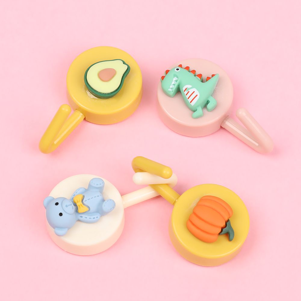 Móc treo đồ dán tường hình hoạt hình chống rỉ sét tiện dụng