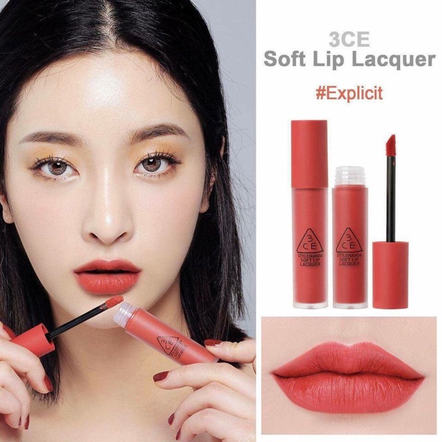 ( Có sẵn ) Son kem 3CE Soft Lip Lacquer | Thế Giới Skin Care