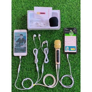 Mic C11 nâng cấp phiên bản tiếng Anh nâng cấp mic và chế dây livestream 2 mét để hát song ca
