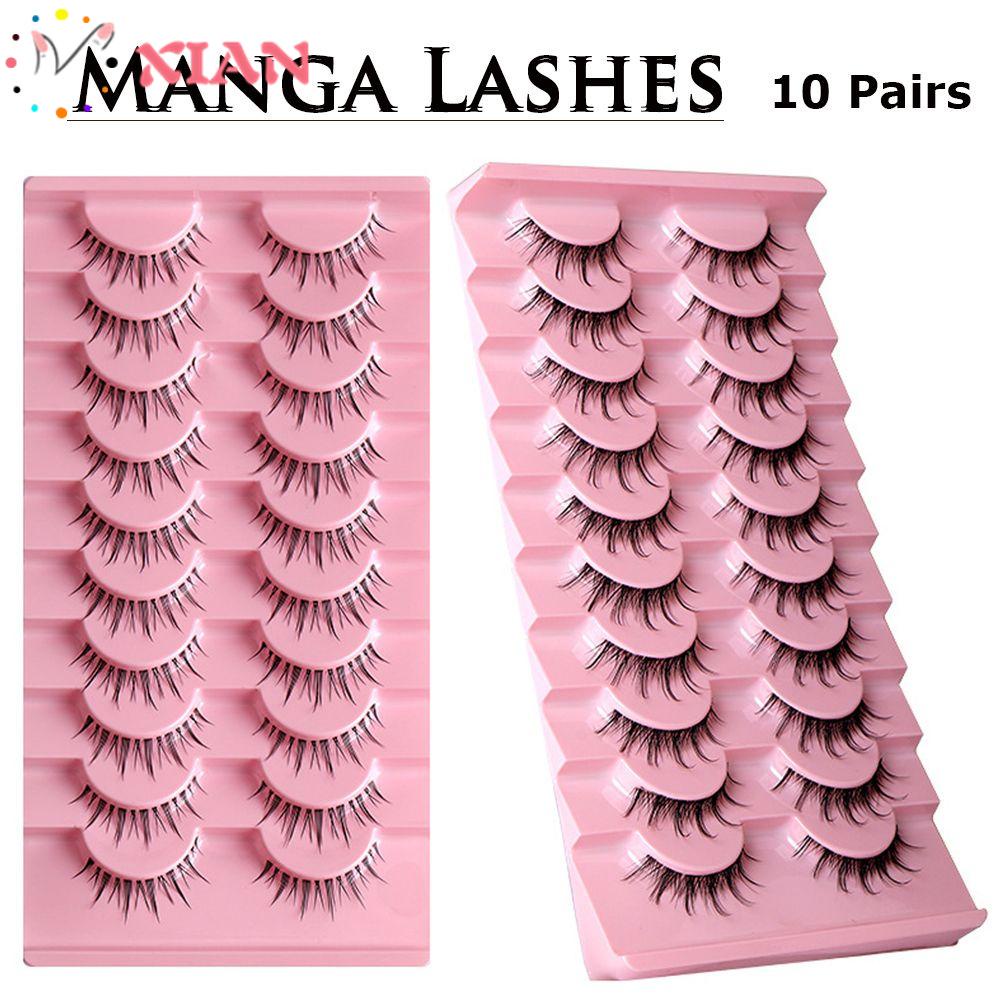 Set 10 Cặp Lông Mi Giả 3D Bằng Lông Chồn Nhân Tạo Handmade Thời Trang Dành Cho Nữ