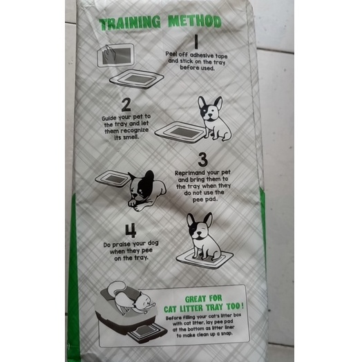 Tấm tã lót vệ sinh kháng khuẩn cho chó mèo Antibacterial Absorb 45x60cm gói 50 cái