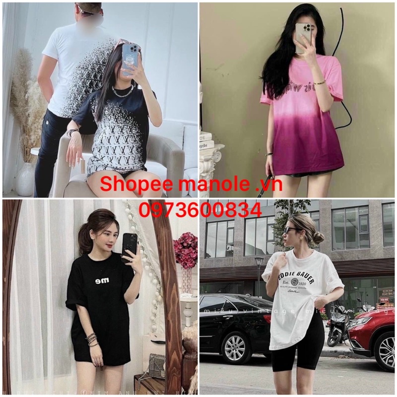 [ Hàng chuẩn ] Áo Phông Nữ Form Rộng Chất Cotton Siêu Đẹp full chữ nhí ( kèm ảnh thật )