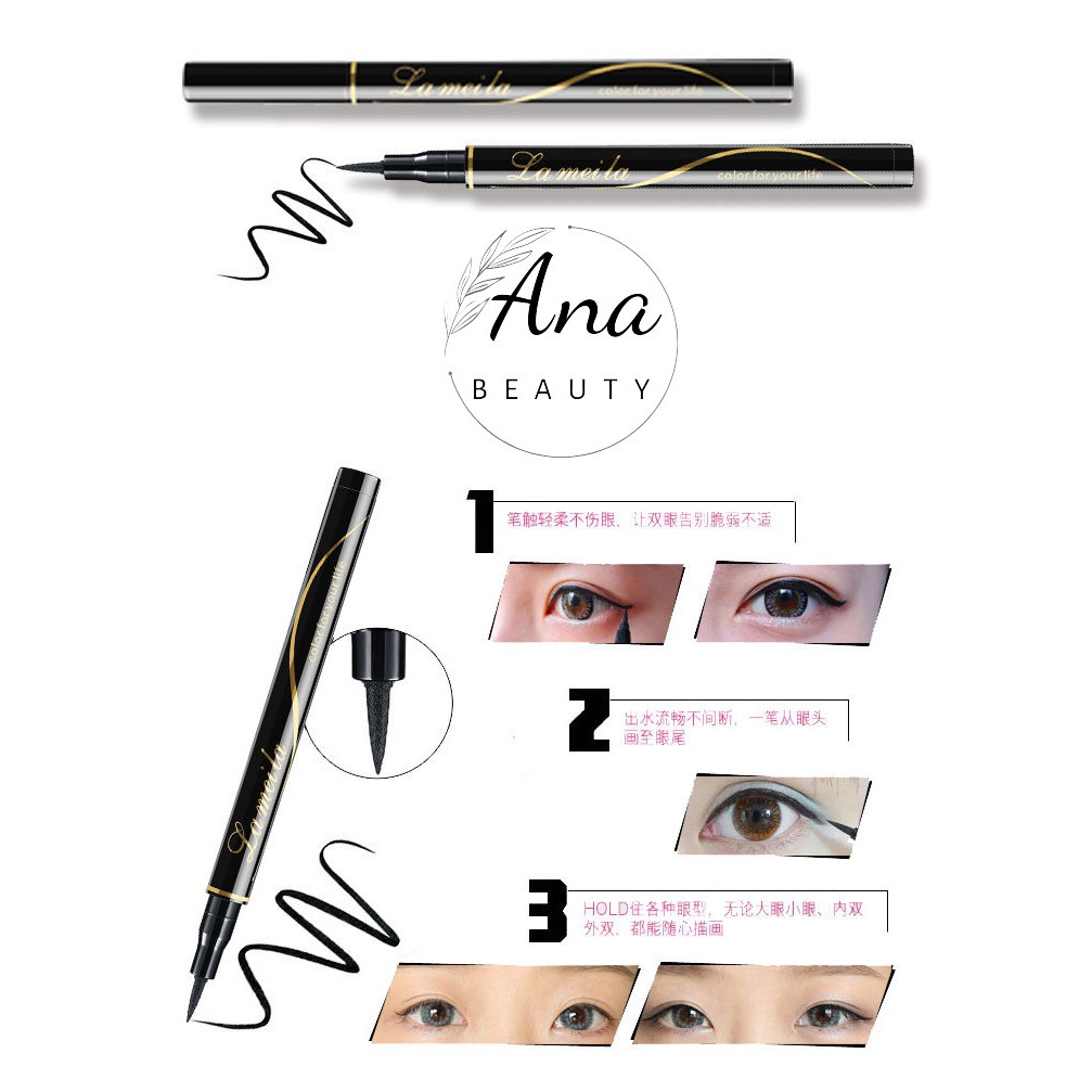 Bút dạ kẻ mắt Lameila, Bút kẻ mắt không lem không trôi siêu mảnh | BigBuy360 - bigbuy360.vn