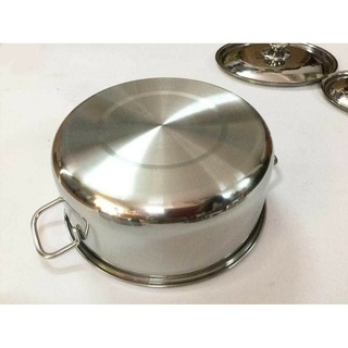 Bộ Nồi Inox 3 Món Sharp Dày Dặn