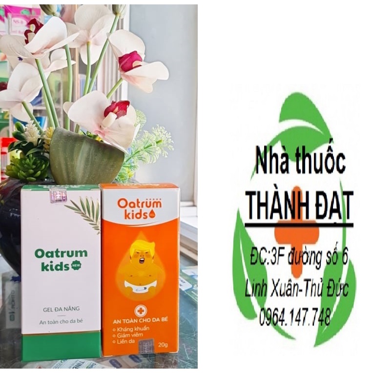 Kem bôi da oatrum kids tube 20gr Hăm, Tràm Sữa, Mụn Nhọt, Rôm Sẩy Trẻ Sơ Sinh ( oatrumkids)