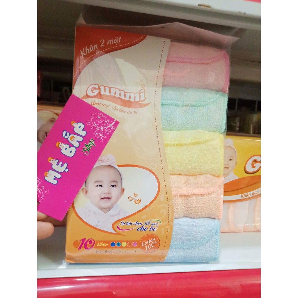 10 KHĂN LAU MẶT CHO BÉ GUMMI