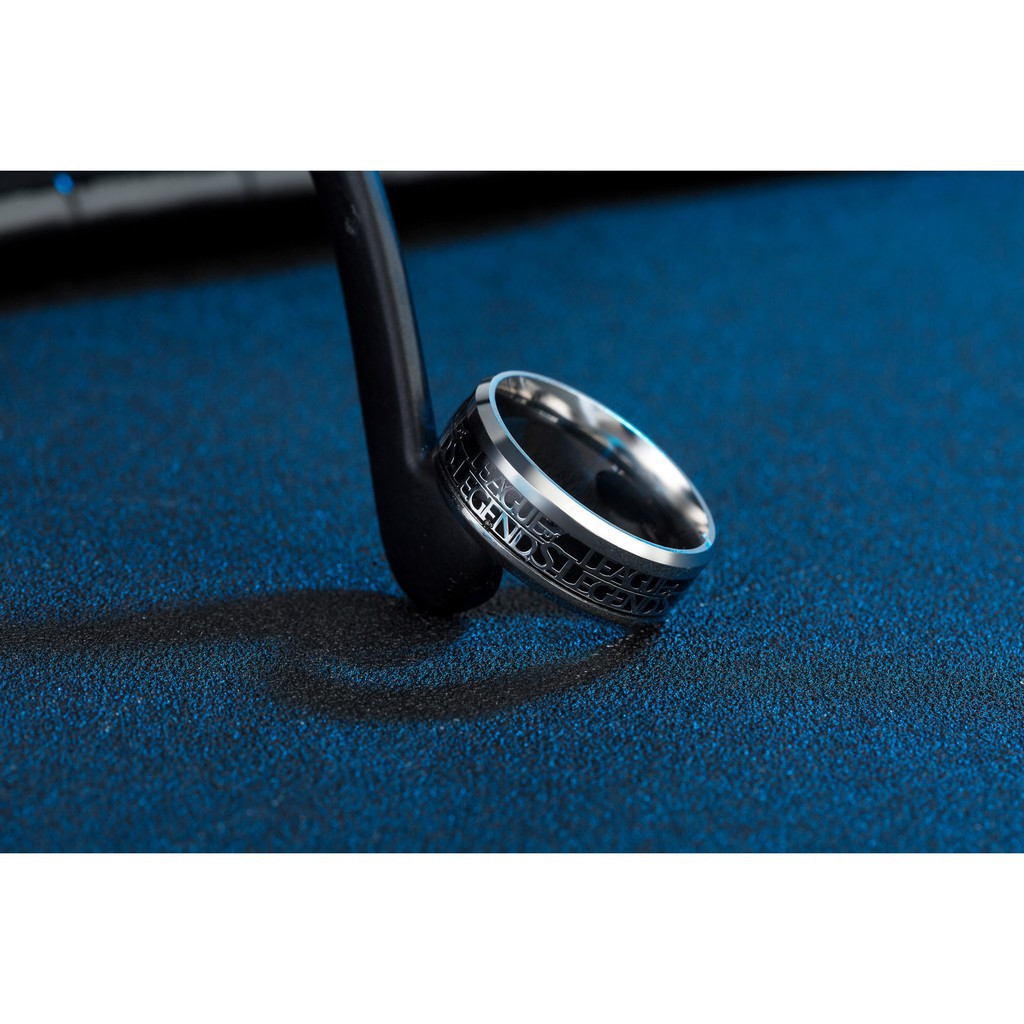 Nhẫn titan in họa tiết Liên minh huyền thoại độc đáo chất lượng cao