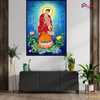Tranh đính đá phật a di đà DF544 (55cm x 75cm)