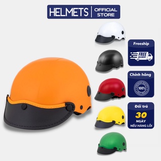 Mũ nón bảo hiểm 1/2 , bảo hiểm nửa đầu, mũ bảo hiểm cao cấp có kính , helmet n039