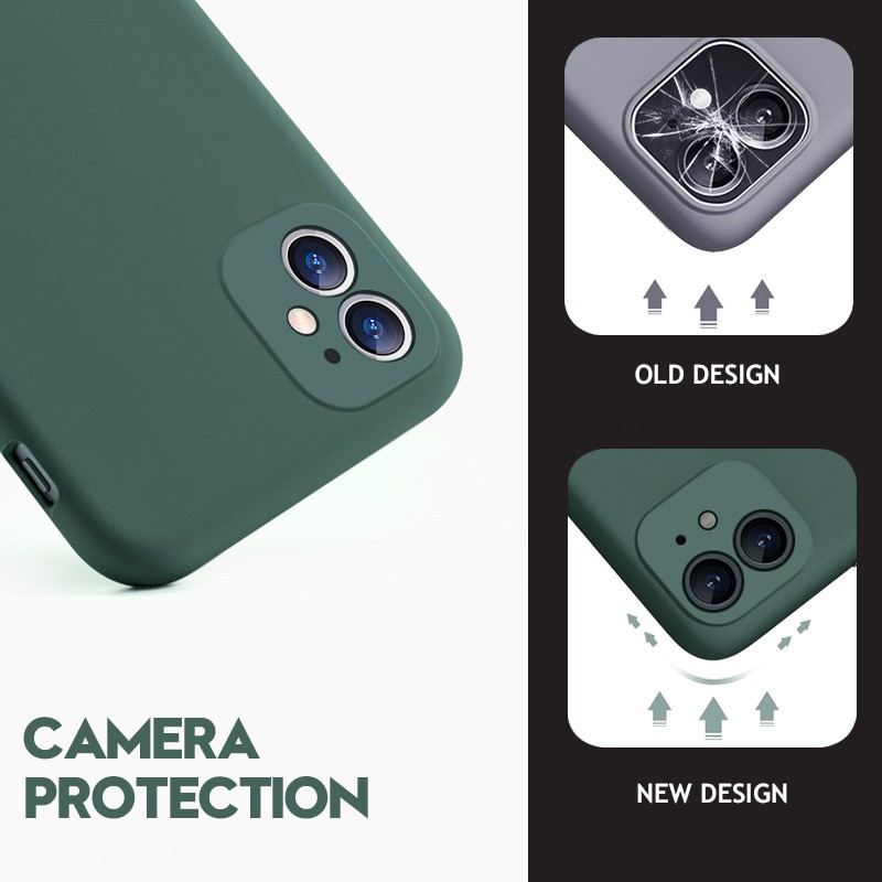 Ốp lưng silicon bảo vệ ống kính camera cho iPhone 11 / Pro / Pro Max | BigBuy360 - bigbuy360.vn