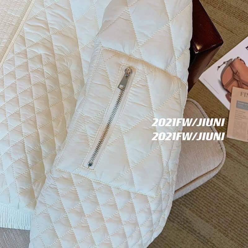 Áo khoác trần Bông thu Đông Cá tính , Áo bomer siêu ấm