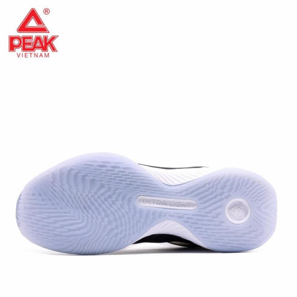 CT Hot Bán chạy - Giày bóng rổ PEAK Basketball Ultra Light STA E92041A – Đen Trắng ; ^