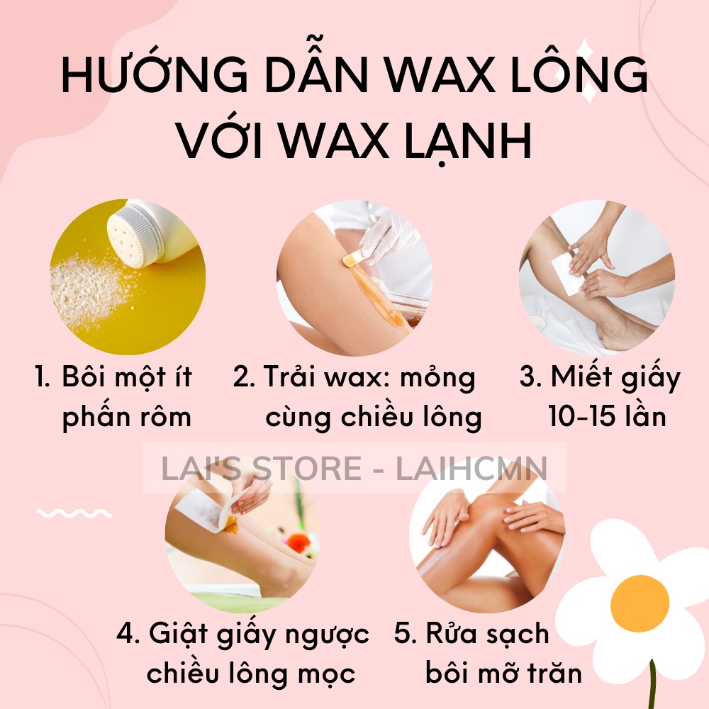 Wax Lông An Lành &amp; Mỡ Trăn An Lành Sáp Wax Lông Lạnh Wax Lông Nách Tay Chân Hiệu Quả  An Toàn Cho Da - LAI'S STORE