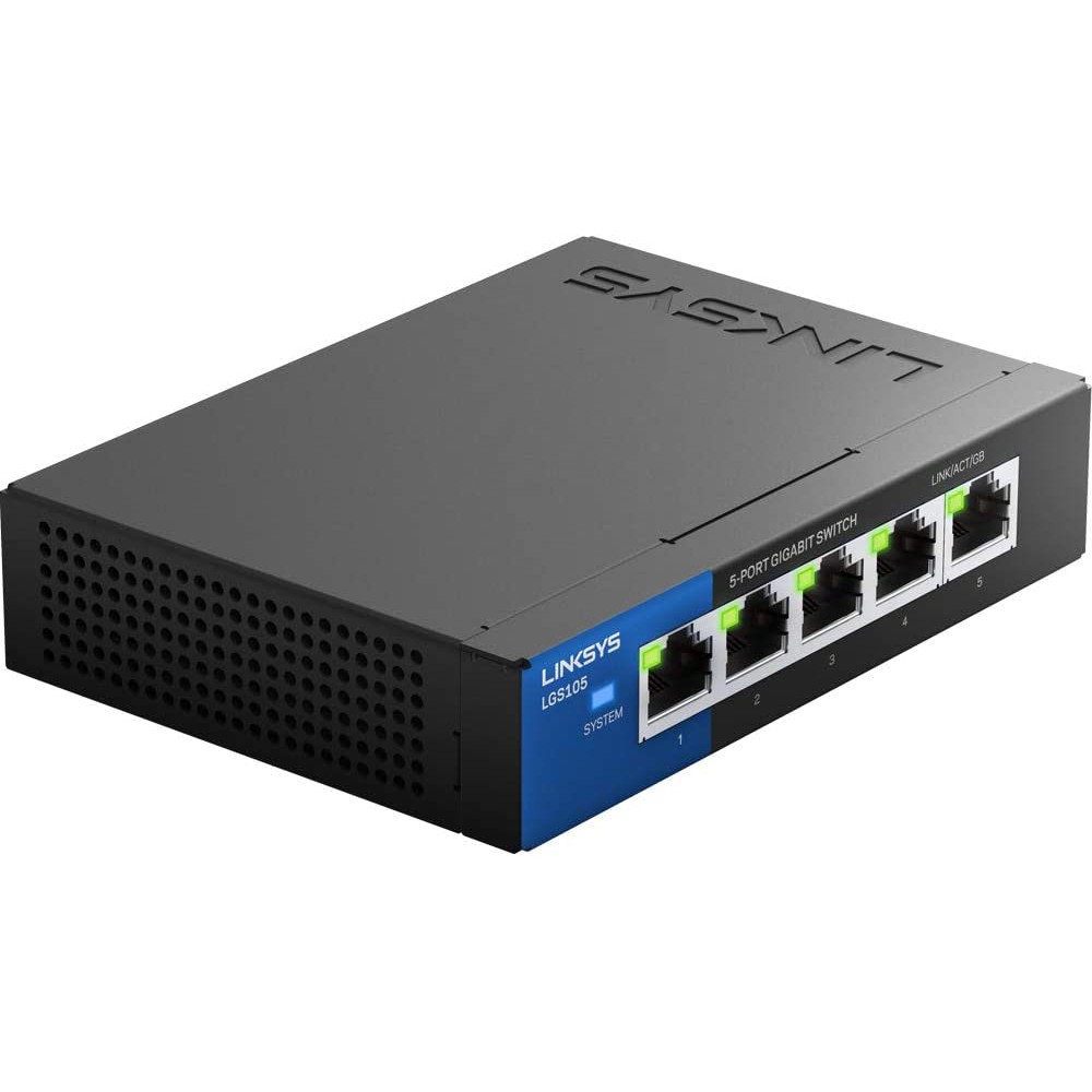 Switch chia mạng LINKSYS LGS105 5 cổng Gigabit - Hãng phân phối chính thức