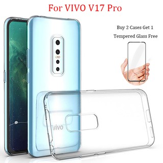 Ốp lưng silicone trong suốt dành cho điện thoại VIVO V17 Pro