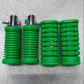 Bộ gác chân trước và sau xe dr,wave,cub màu xanh lá