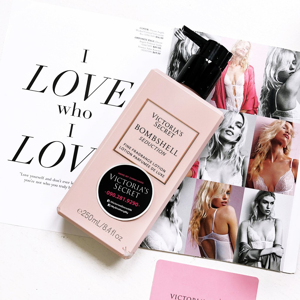 Dưỡng thể Bombshell Seduction hương nước hoa, 250mL từ Victoria's Secret USA