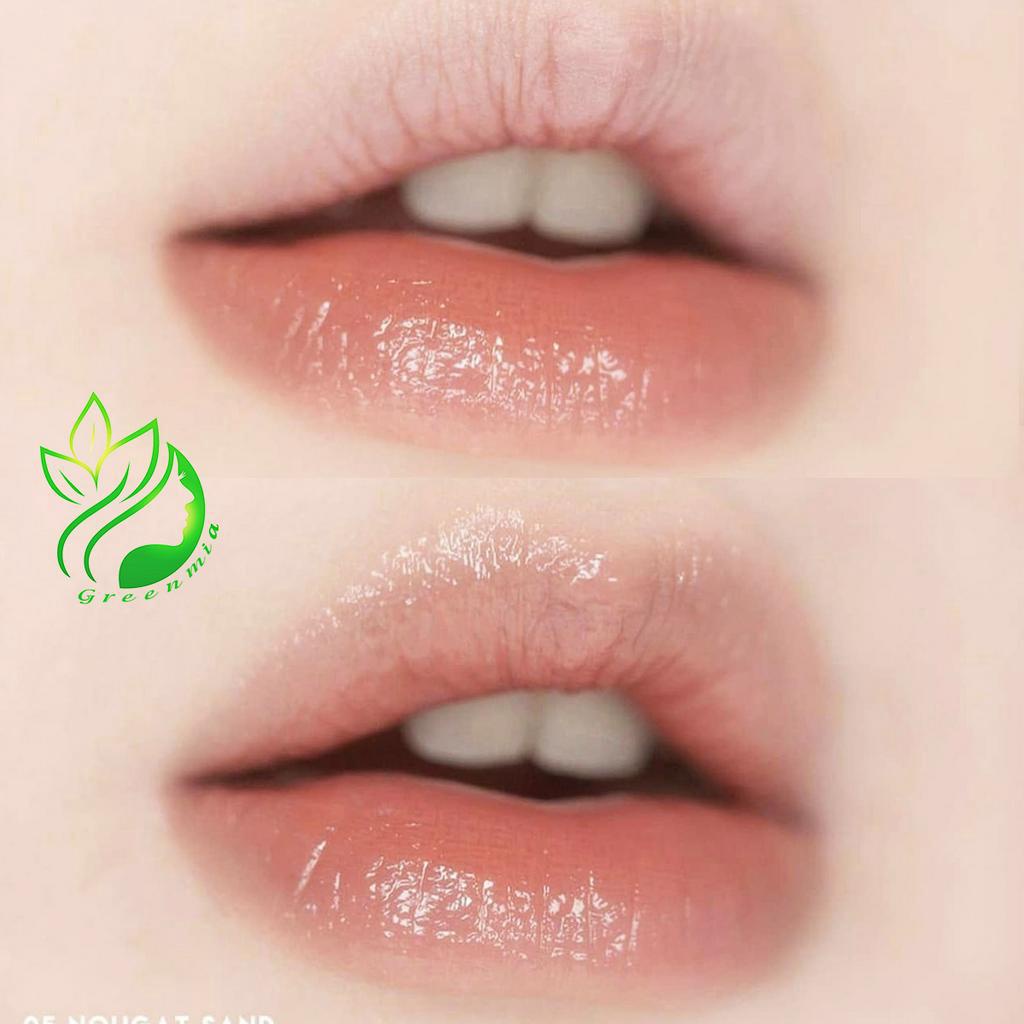 Son Dưỡng Có Màu Romand Glasting Melting Balm 05 Nougat Sand Màu Cam Nâu Thuần Chay Dưỡng Ẩm Mềm Môi Căng Mọng
