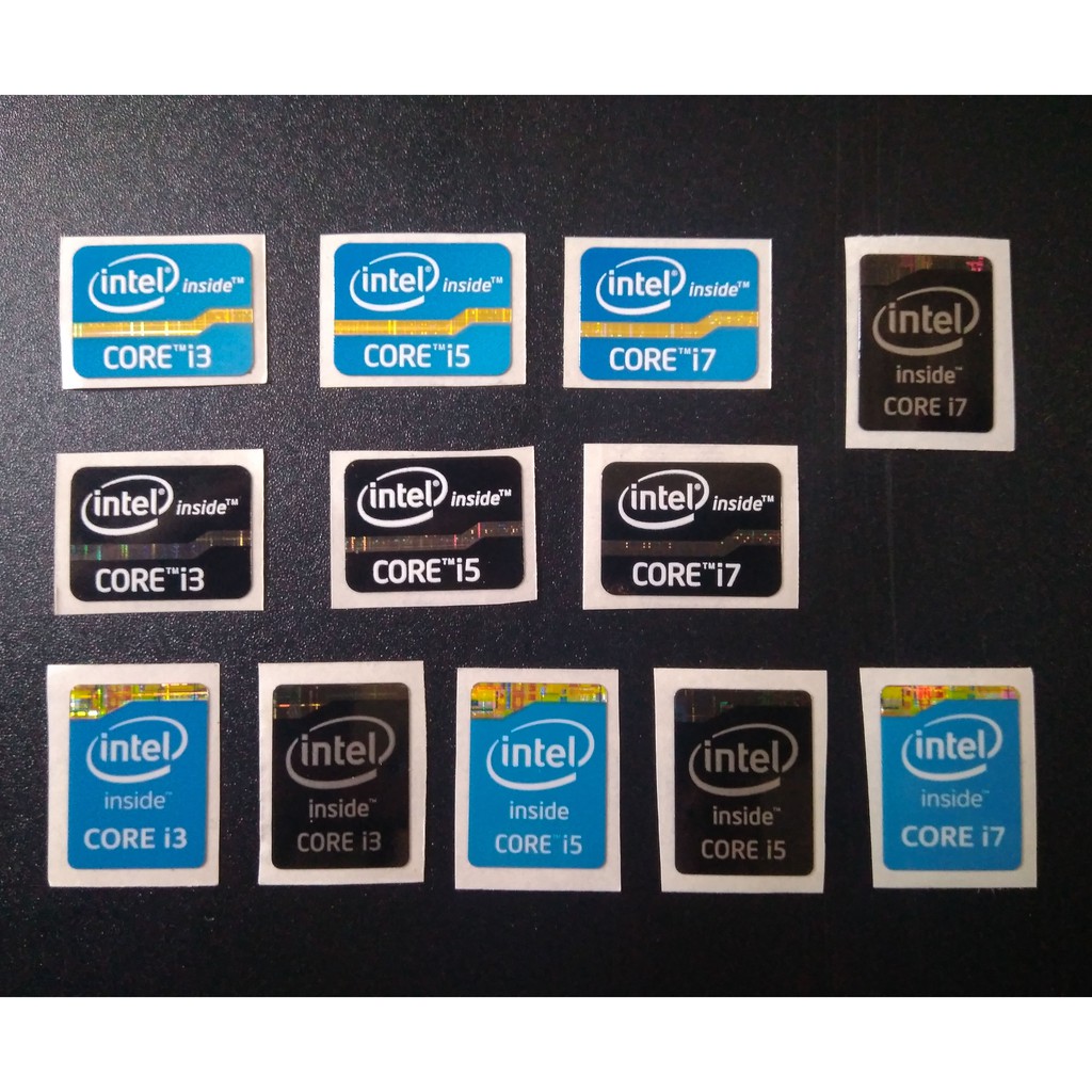 Sticker Intel Core i3/i5/i7 dán, trang trí Máy tính, Laptop