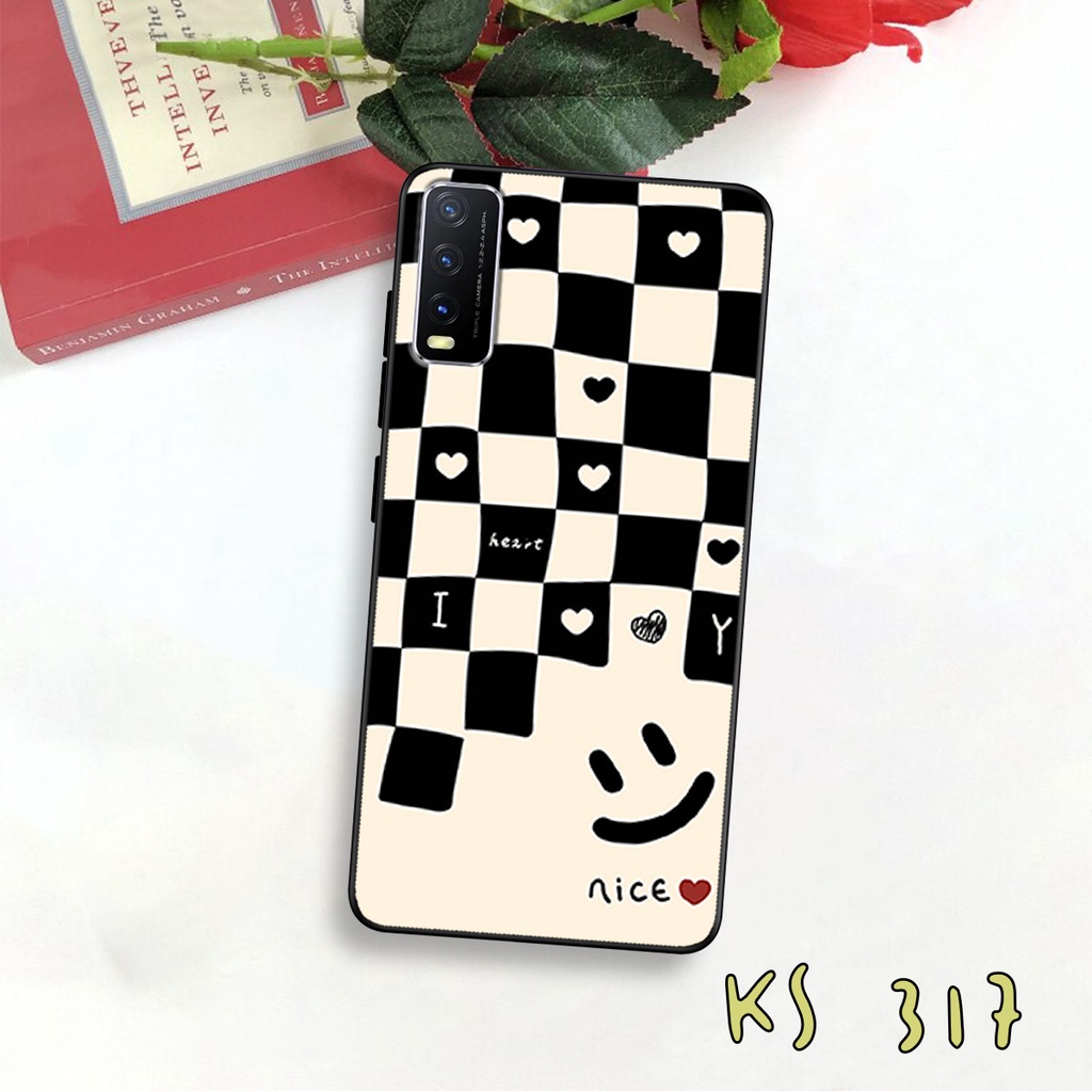 Ốp lưng Vivo Y20 - Vivo Y20s - Vivo Y12s - Ốp lưng in hình họa tiết caro bền, đẹp