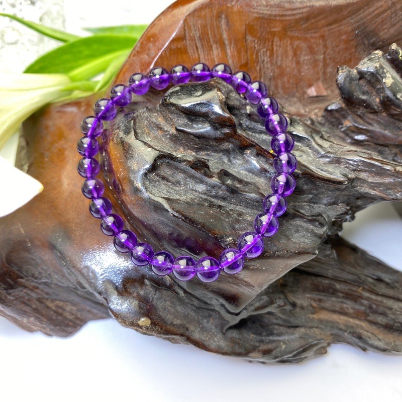 Vòng tay phong thủy thạch anh Tím 6 li - KAIA