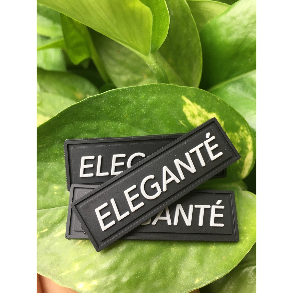 Tem cao su hình chữ nhật, nhận làm tem cao su chất lượng giá rẻ may quần áo