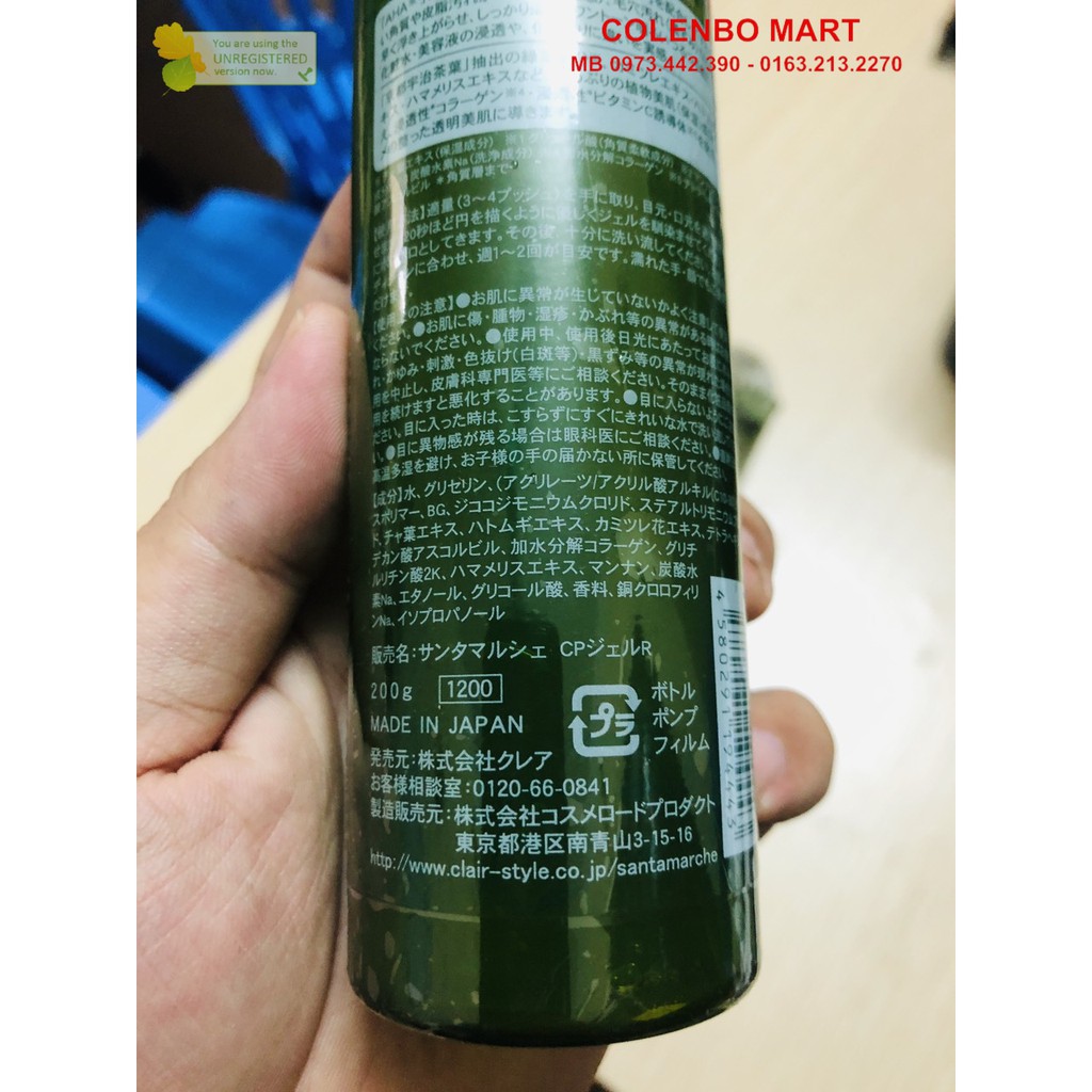 TẨY TẾ BÀO CHẾT SANTA MARCHE GREEN TEA CLEAR PEELING