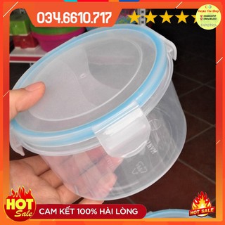 Hộp tròn thực phẩm khóa 4 cạnh