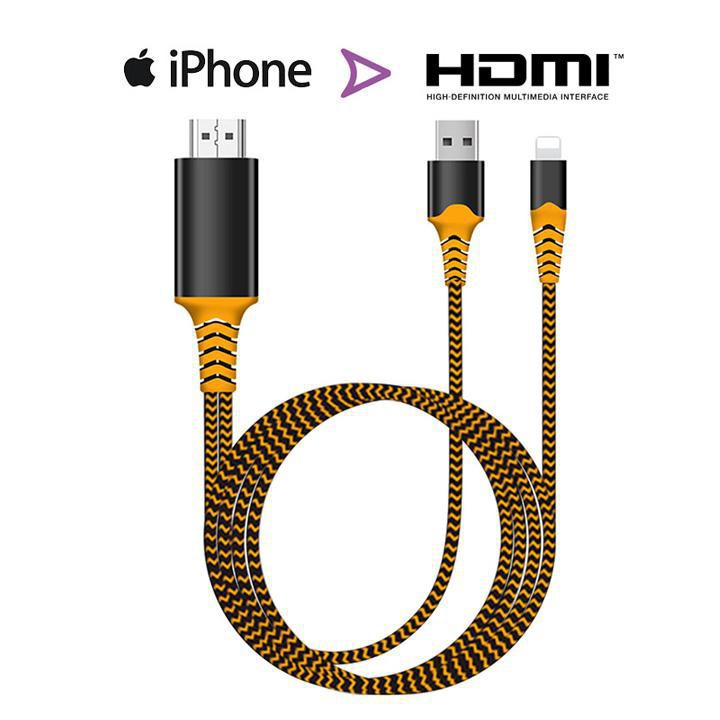 [Miễn Phí SHIP] Cáp kết nối Iphone, Ipad với Tivi cổng HDMI - Lightning to HDTV - Hàng cao cấp