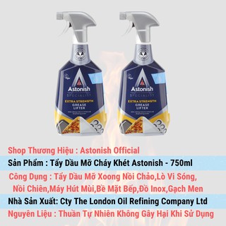 Chất tẩy rửa nhà bếp tẩy dầu mỡ bếp từ bếp gas máy hút mùi lò vi sóng nồi chiên cháy khét siêu sạch ASTONISH C67