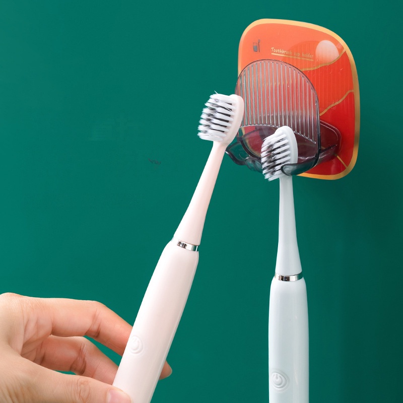 Mới Giá Đỡ Bàn Chải Đánh Răng 2 Móc Dán Tường Tự Dính Không Để Lại Dấu Vết Đa Năng Cho Phòng Tắm