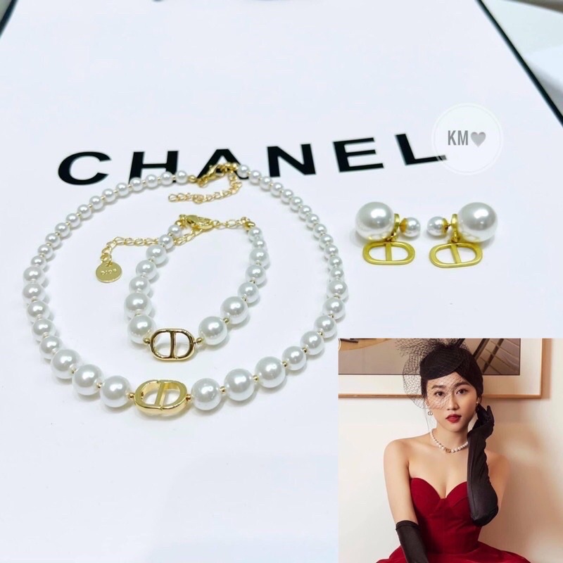 ✅Vòng cổ choker CD cao cấp,bông tai CD sang chảnh hot hit, phụ kiện accessories