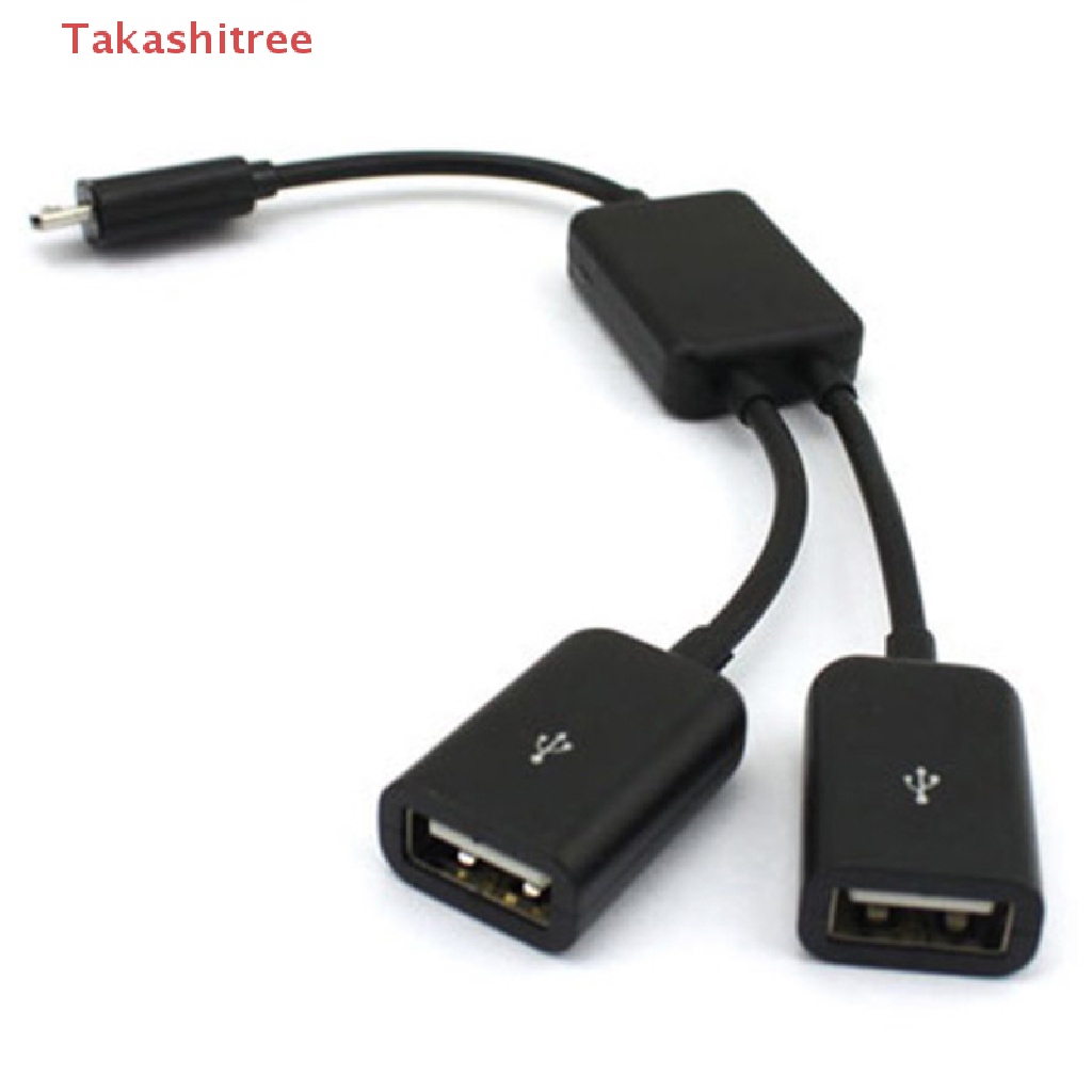 Dây Cáp Chia Hai Cổng Micro USB OTG Cho Máy Tính Bảng / PC / Điện Thoại Thông Minh