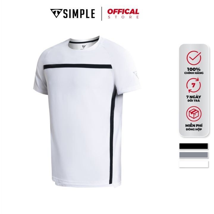 Áo Thể Thao Nam TSIMPLE cổ tròn tay ngắn tập gym vải thun lạnh thoáng mát co giãn chuẩn form AHR | BigBuy360 - bigbuy360.vn
