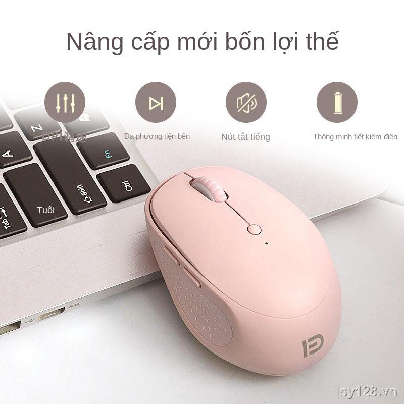 ▽☢Chuột không dây Nữ Bluetooth Im lặng Cô gái dễ thương Dell Asus Lenovo HP Máy tính xách tay Phổ thông