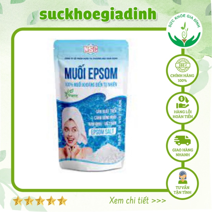 Muối Tắm, Rửa Mặt Espom NSC 200g