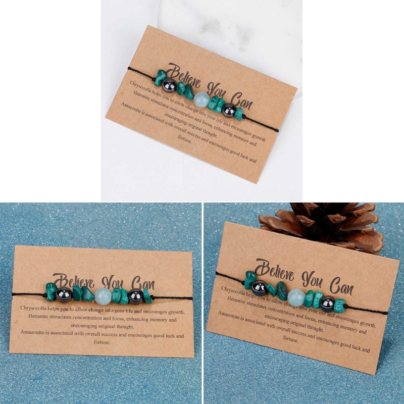 Vòng Đeo Tay May Mắn Dạng Chuỗi Hạt Đá Pha Lê Xanh Lá Co Giãn Thời Trang