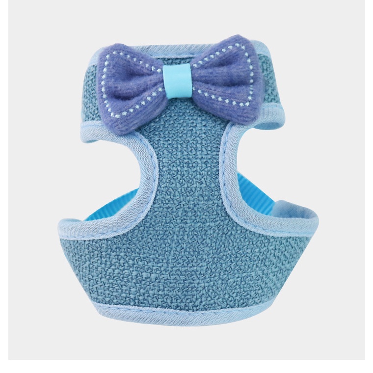 Dây dắt yếm body có nơ/Áo yếm kèm dây dắt có nơ dành cho chó mèo