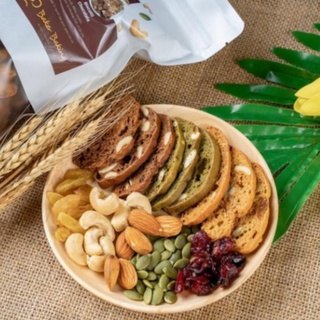 Bánh Healthy Biscotti - Bánh Ngũ Cốc Siêu Hạt, Nguyên Cám, Dinh Dưỡng Hỗ Trợ Giảm Cân Ăn Kiêng Healthy Baker Baking