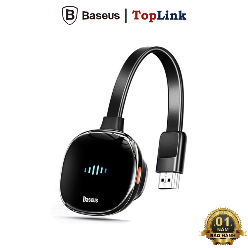 Adapter Không Dây Baseus Meteorite Shimmer Wireless Display Adapter Kết Nối 4K HDMI Cho TV, Máy Tính, Màn H