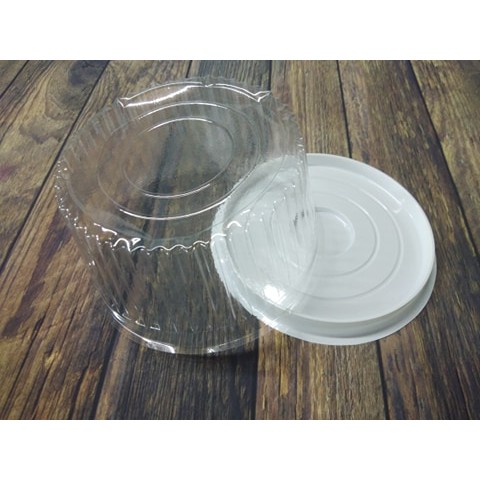 SET 10 HỘP NHỰAĐỰNG BÁNH ĐẾ TRẮNG H25 NẮP CAO/ NẮP THẤP