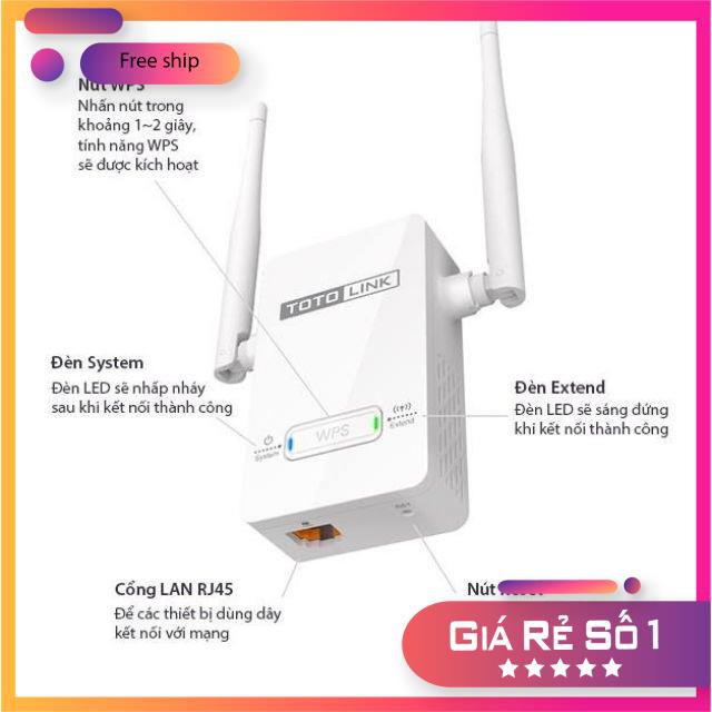 [HÀNG CAO CẤP] Kích wifi Totolink EX200 - Màu trắng - Chính hãng - Bảo hành 36 tháng [CHẤT LƯỢNG] | BigBuy360 - bigbuy360.vn