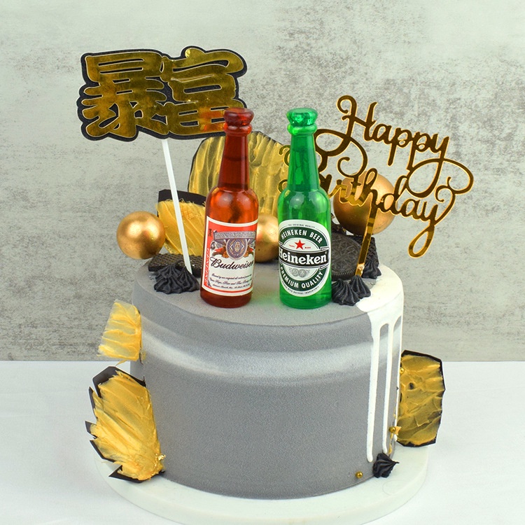 Phụ kiện trang trí chai rượu bia mini độc đáo