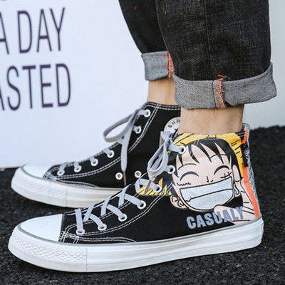 Luffy phiên bản Hàn Quốc của anime canvas casual giày nam